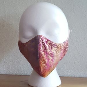 Gold Egyptian Multi-Leaf Mask w/Pocket